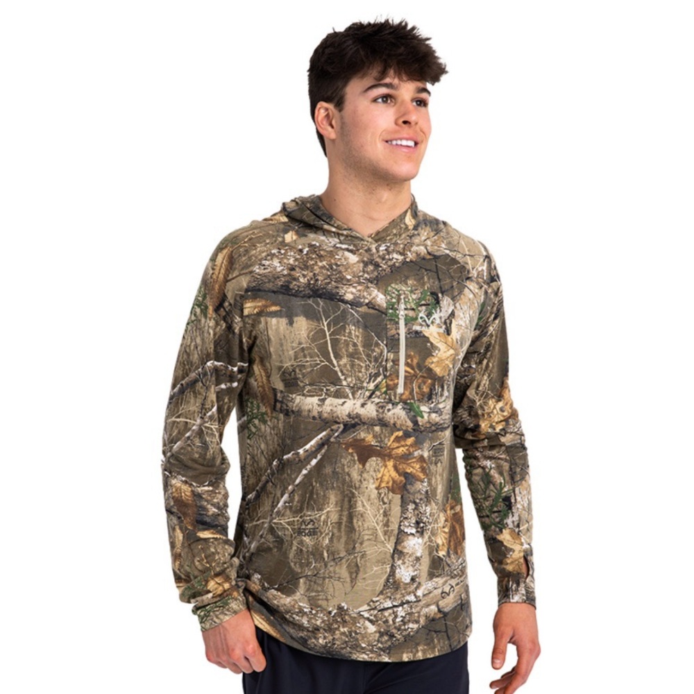 REALTREE BAMBOO MEN'S LONG SLEEVE HOODED SHIRT | EDGE LARGE NWT